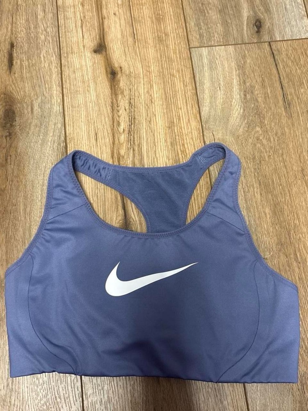 Nike Lavender Racerback Sports Bra with White Swoosh